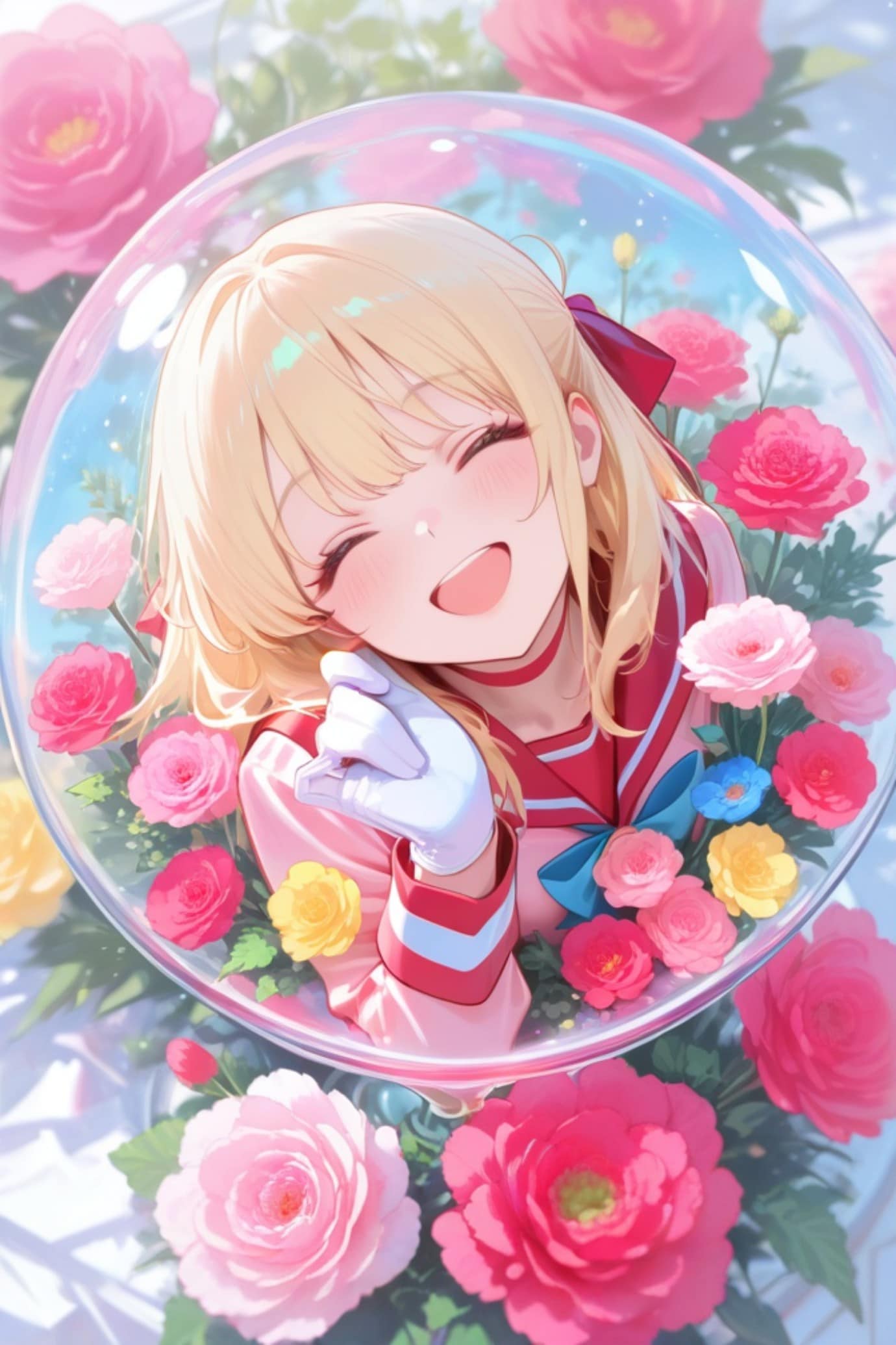 花と金髪ちゃん | の人気AIイラスト・グラビア