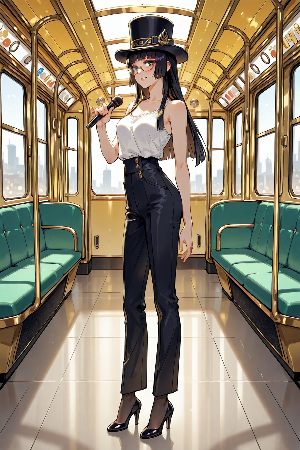 かっこかわいいい姫カット令嬢醍醐院さゆりのバスガイド