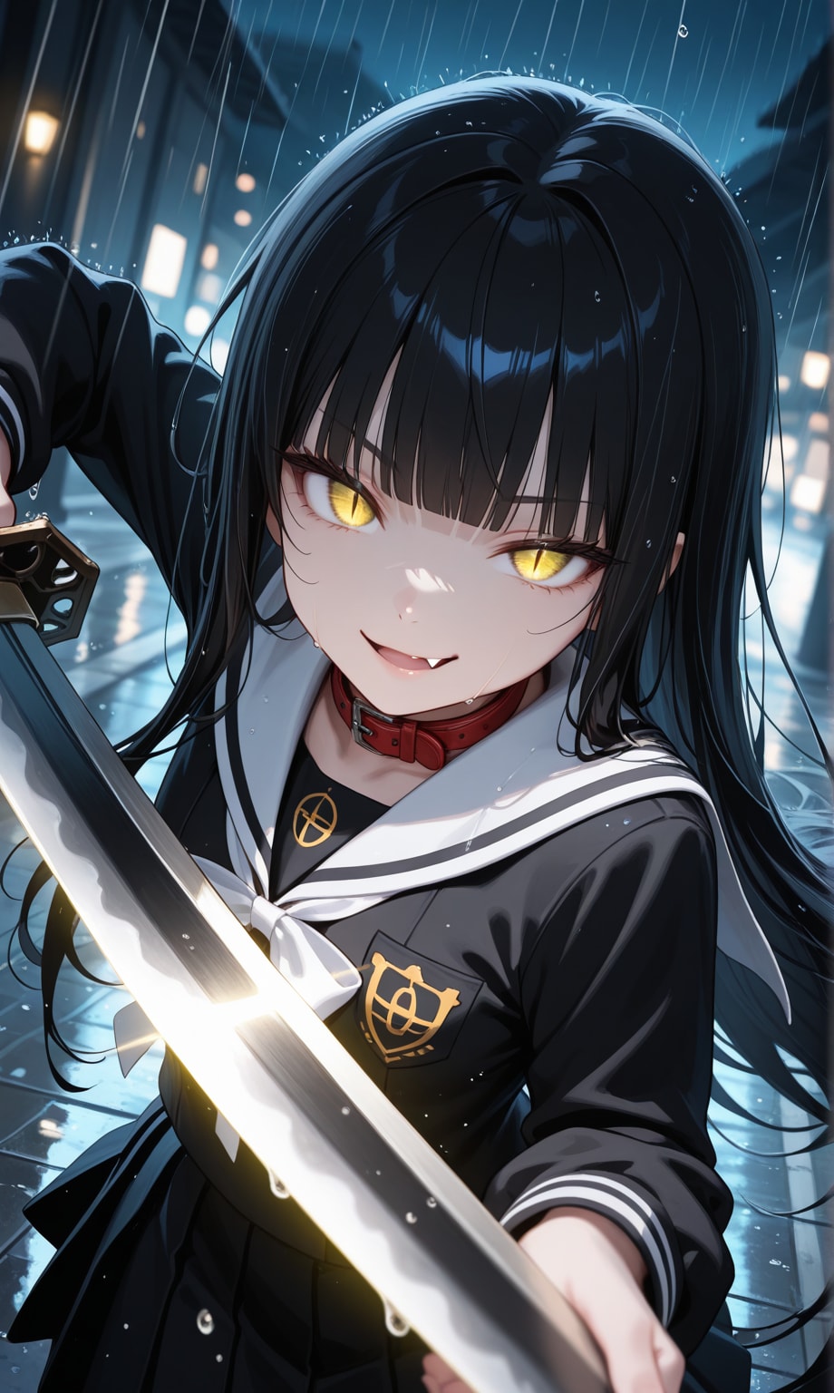 雨の中の戦い