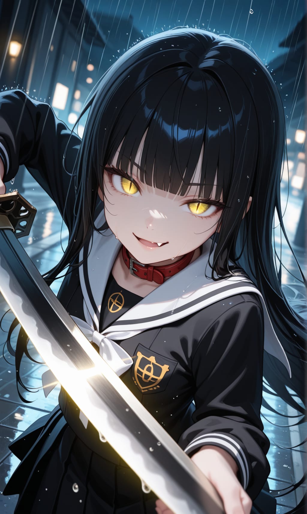 雨の中の戦い