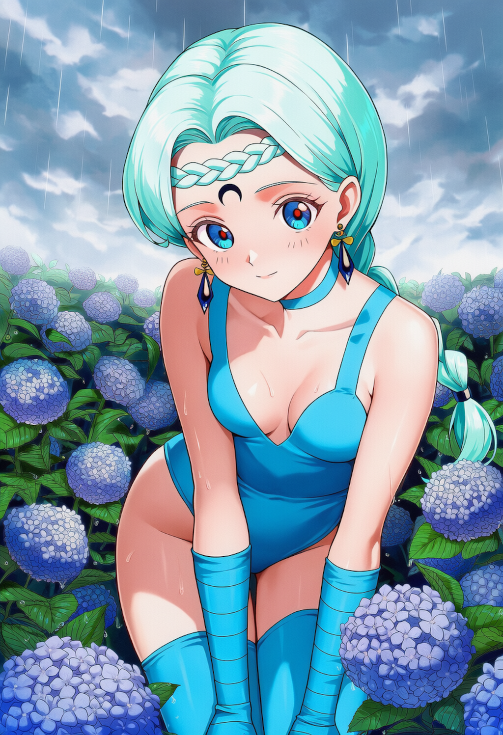 ベルチェと紫陽花