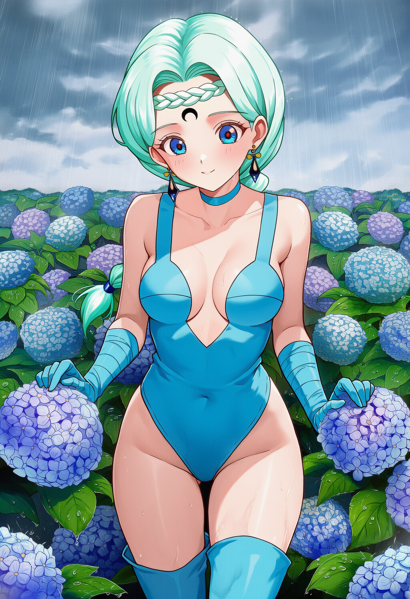 ベルチェと紫陽花