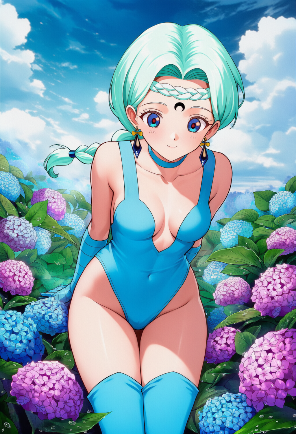 ベルチェと紫陽花