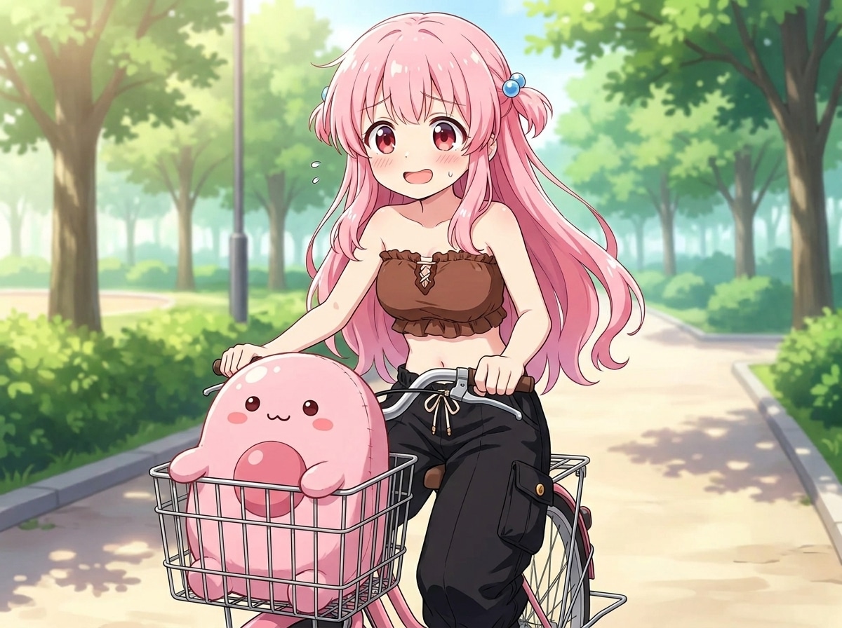 りなちゃんと ももほうくん