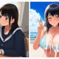 クラスの気になってた巨乳の子が水着写真をアップしたのでついオカズに… 10枚目