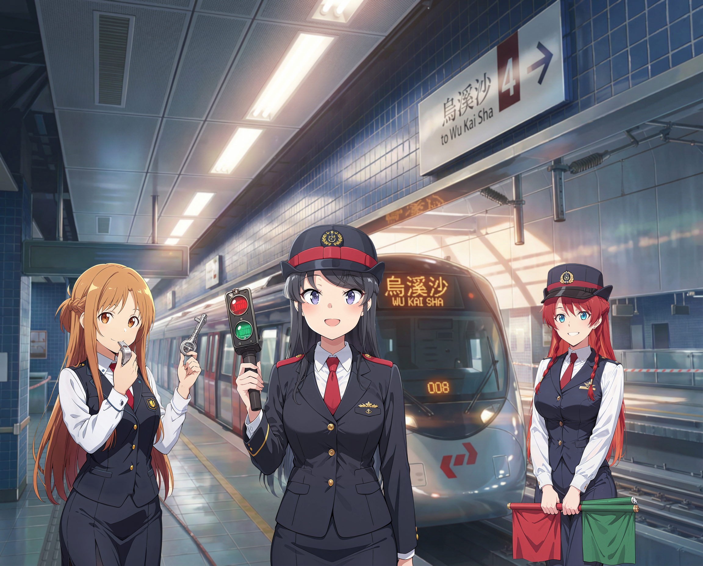 鉄道開業の朝, 安全確認よし！ - 2 | の人気AIイラスト・グラビア