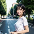 一緒に競争ね💖（自転車女子Part3） 3枚目