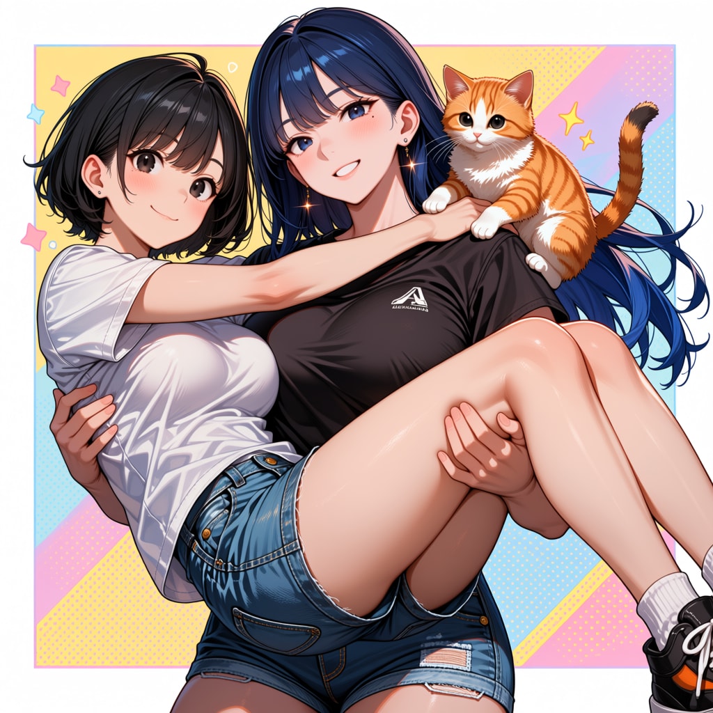 優里 × あい　今日は私がお姫様抱っこです♪