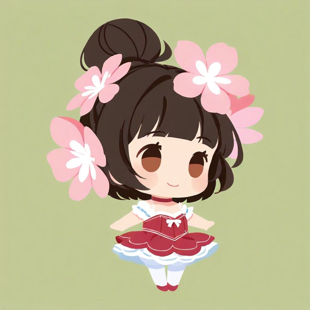 花飾りのチョーカーガール