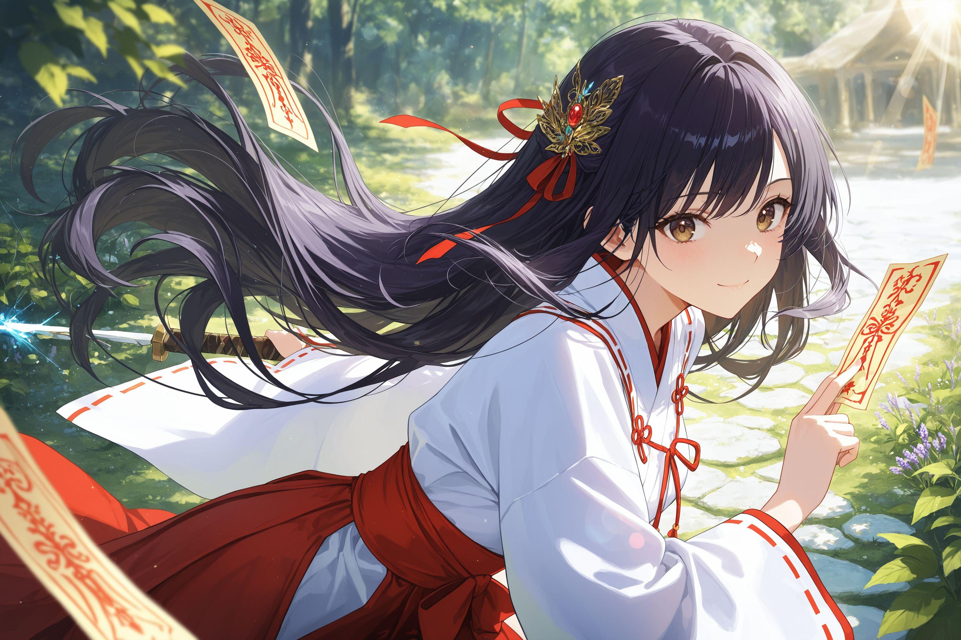 異世界神社の巫女さん | の人気AIイラスト・グラビア