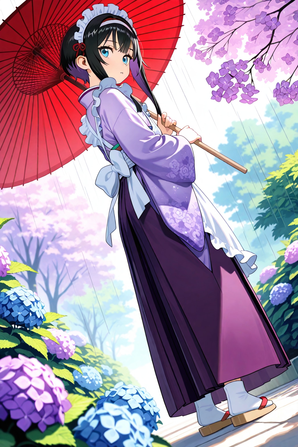 梅雨の紫陽花