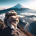 登山する猫 3枚目
