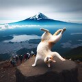 登山する猫 10枚目
