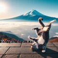 登山する猫 8枚目