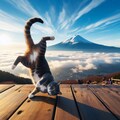 登山する猫 7枚目