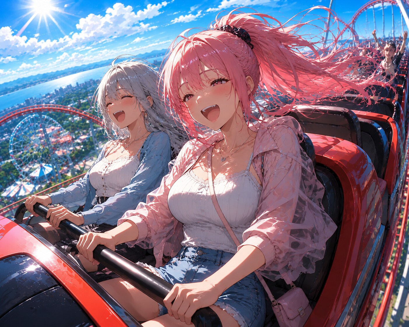 遊園地にて