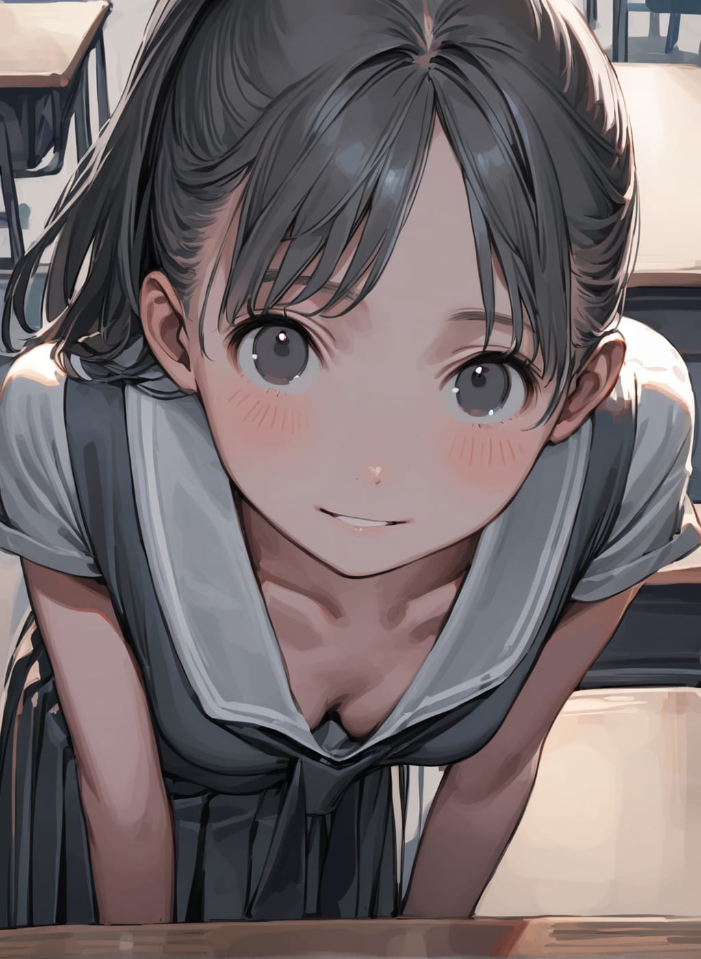教室にて