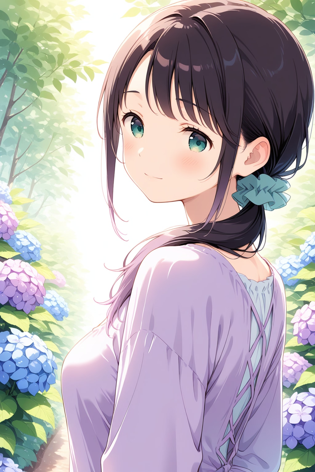 紫陽花とまなか