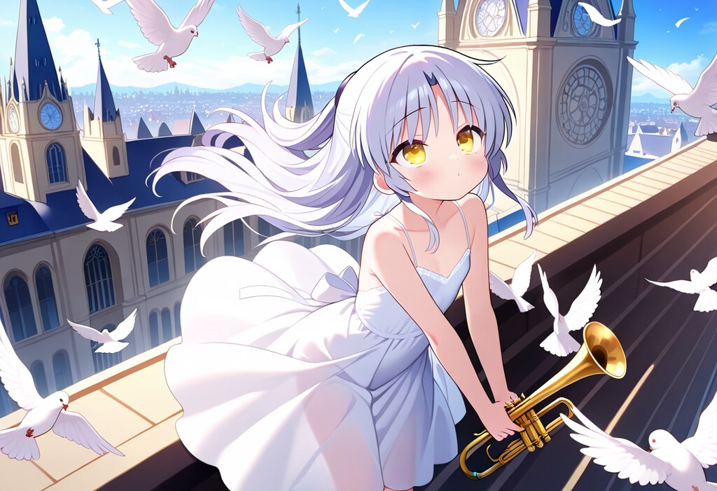 その頃の天使ちゃん 09/02 ハトと少女