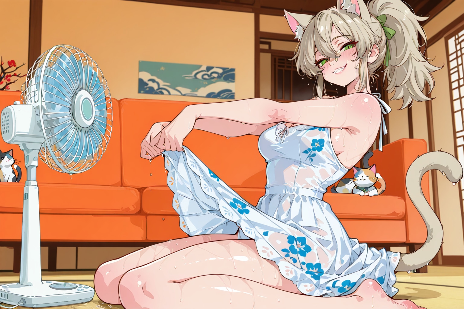 だってリビングのエアコン、故障しちゃったんだから。不可抗力ってやつ！
