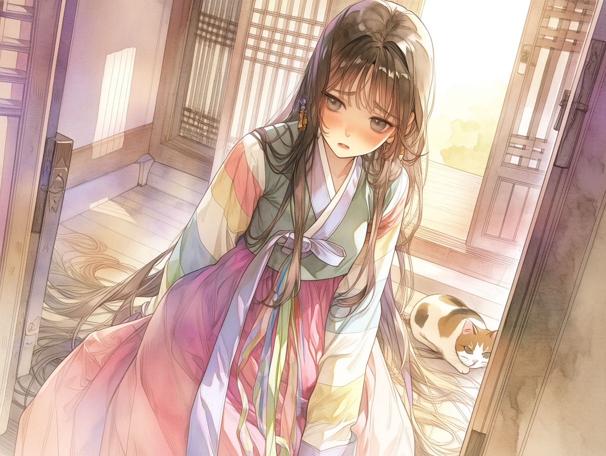 韓服少女と三毛殿（６）niji7 | の人気AIイラスト・グラビア