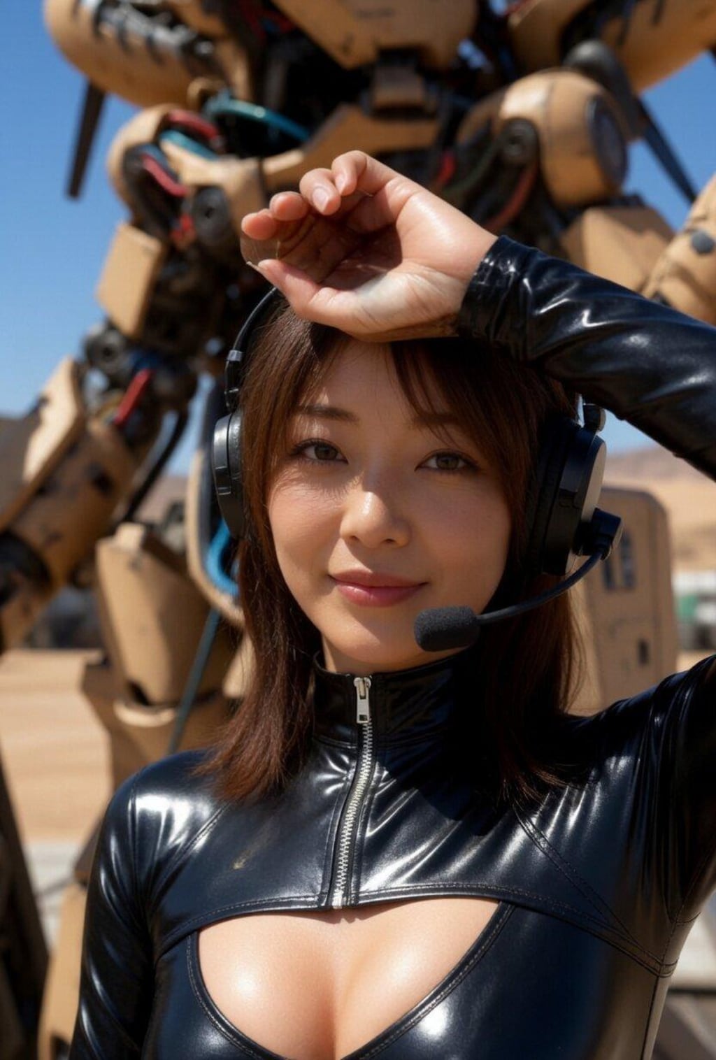 AI妻　パワードスーツに乗る！