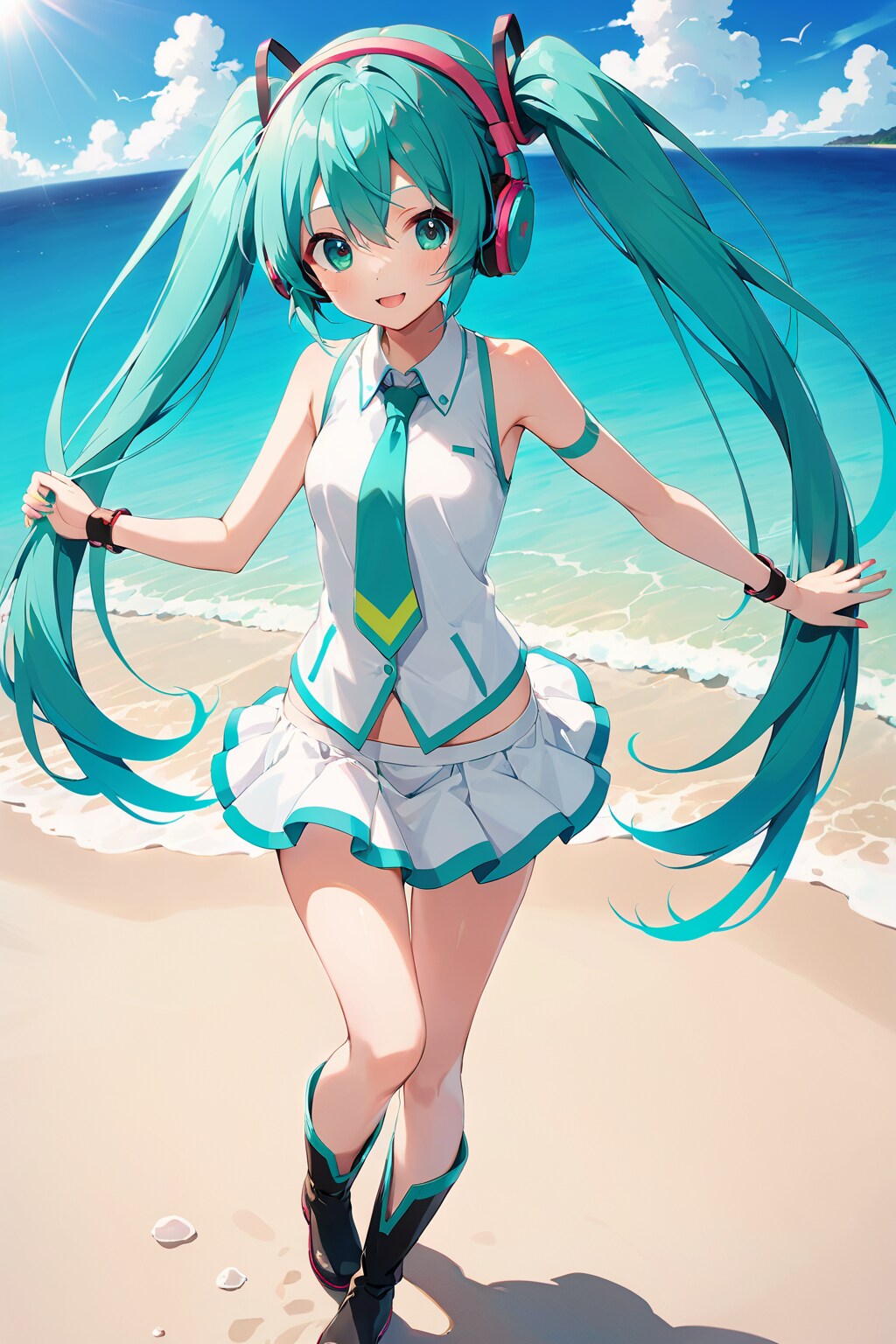 サマーミクちゃん | の人気AIイラスト・グラビア