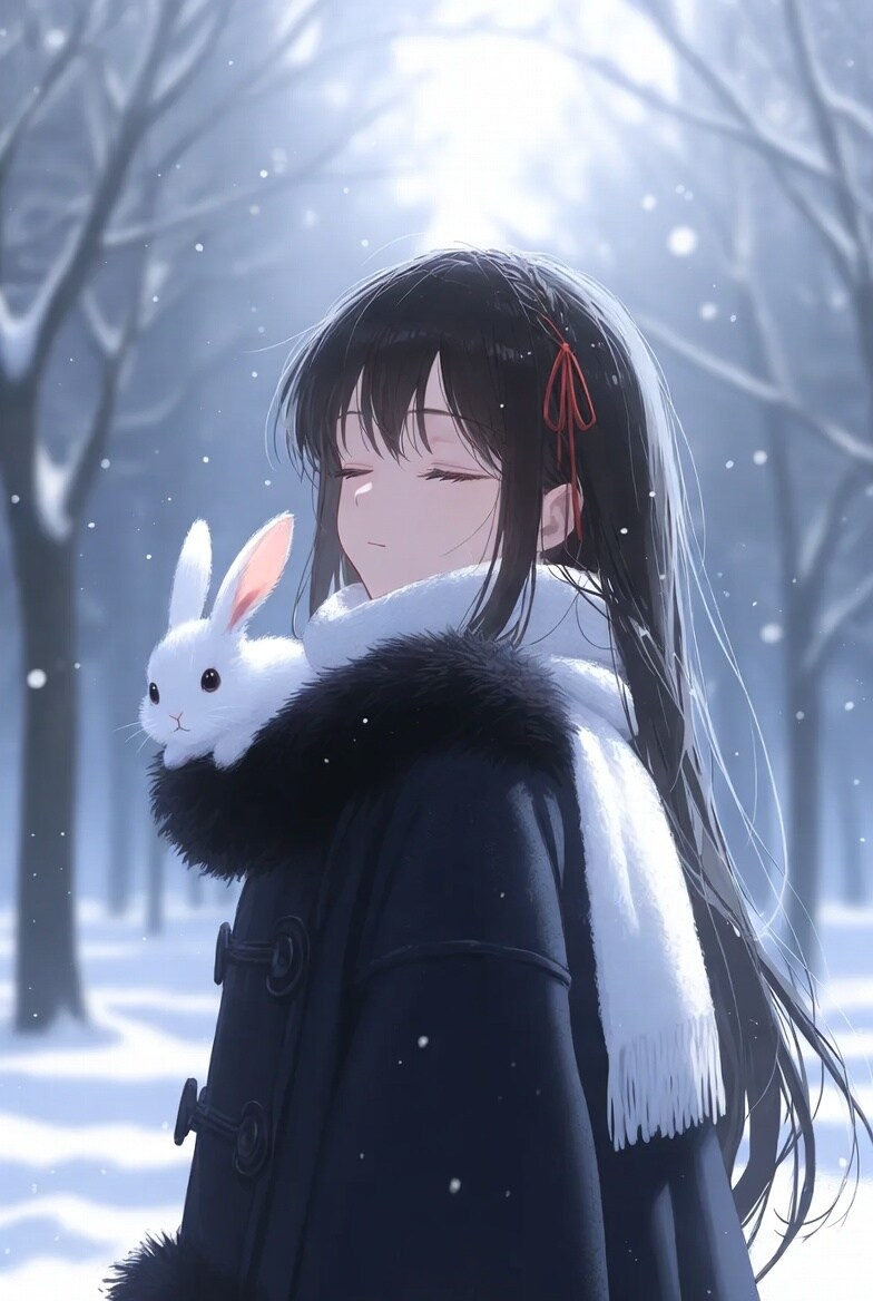 うさぎと少女 | の人気AIイラスト・グラビア