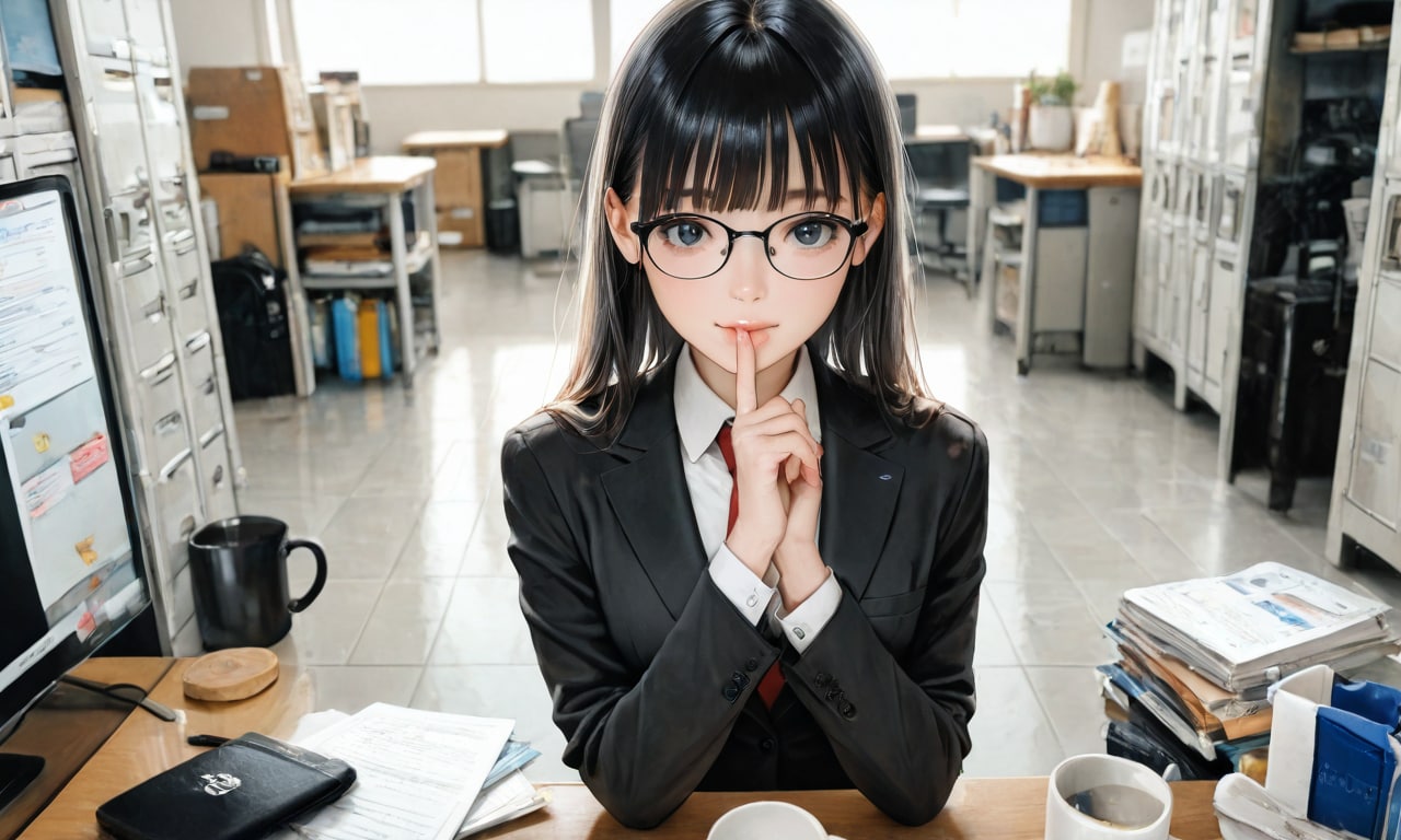 後輩ちゃんとの面談 | の人気AIイラスト・グラビア