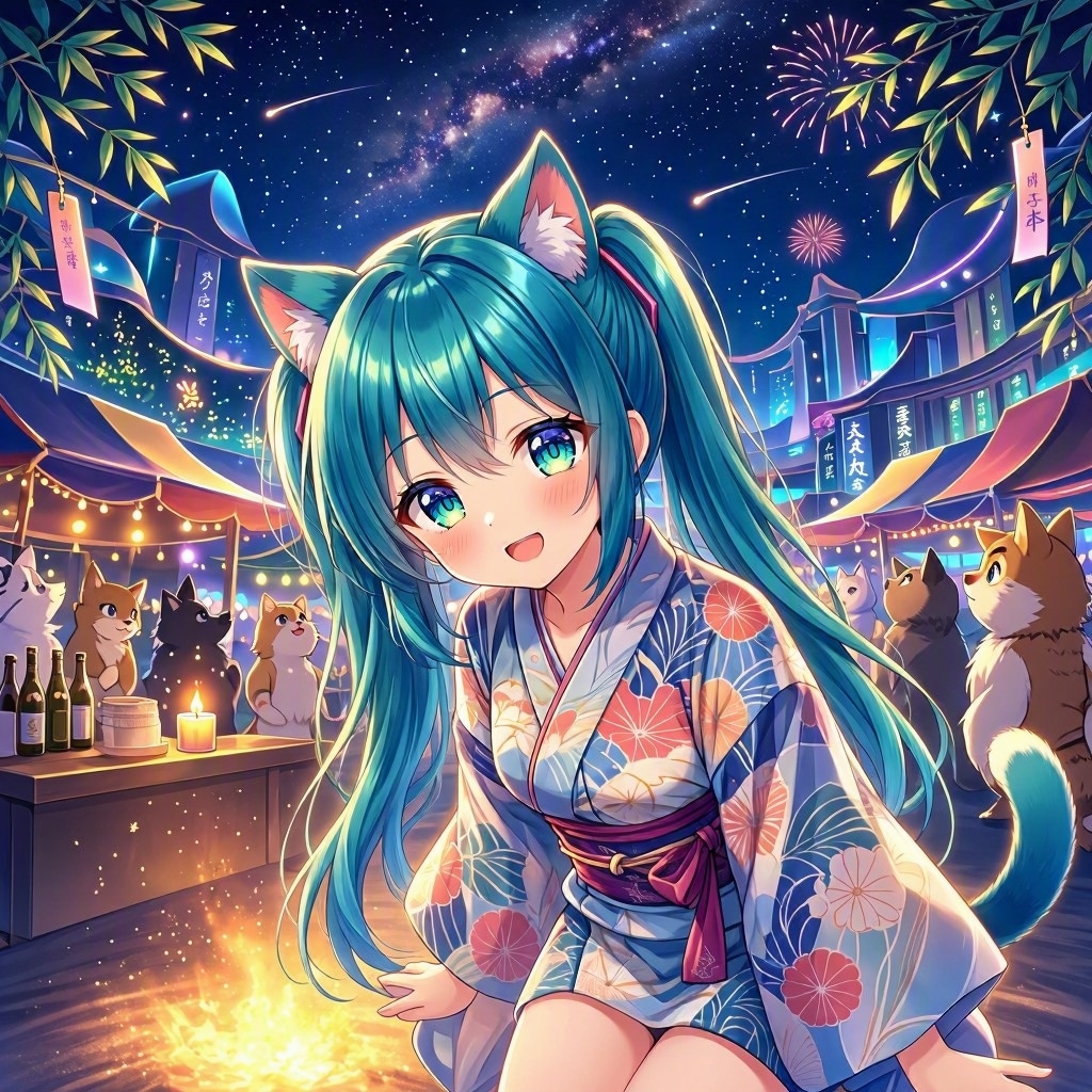 みどツイにゃん