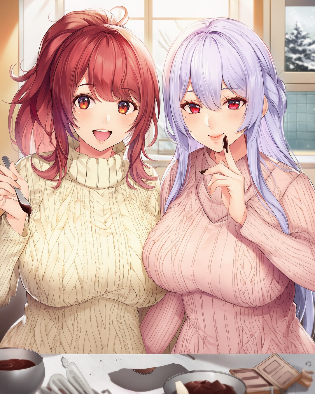 ♡ニットで手作りチョコ準備♡