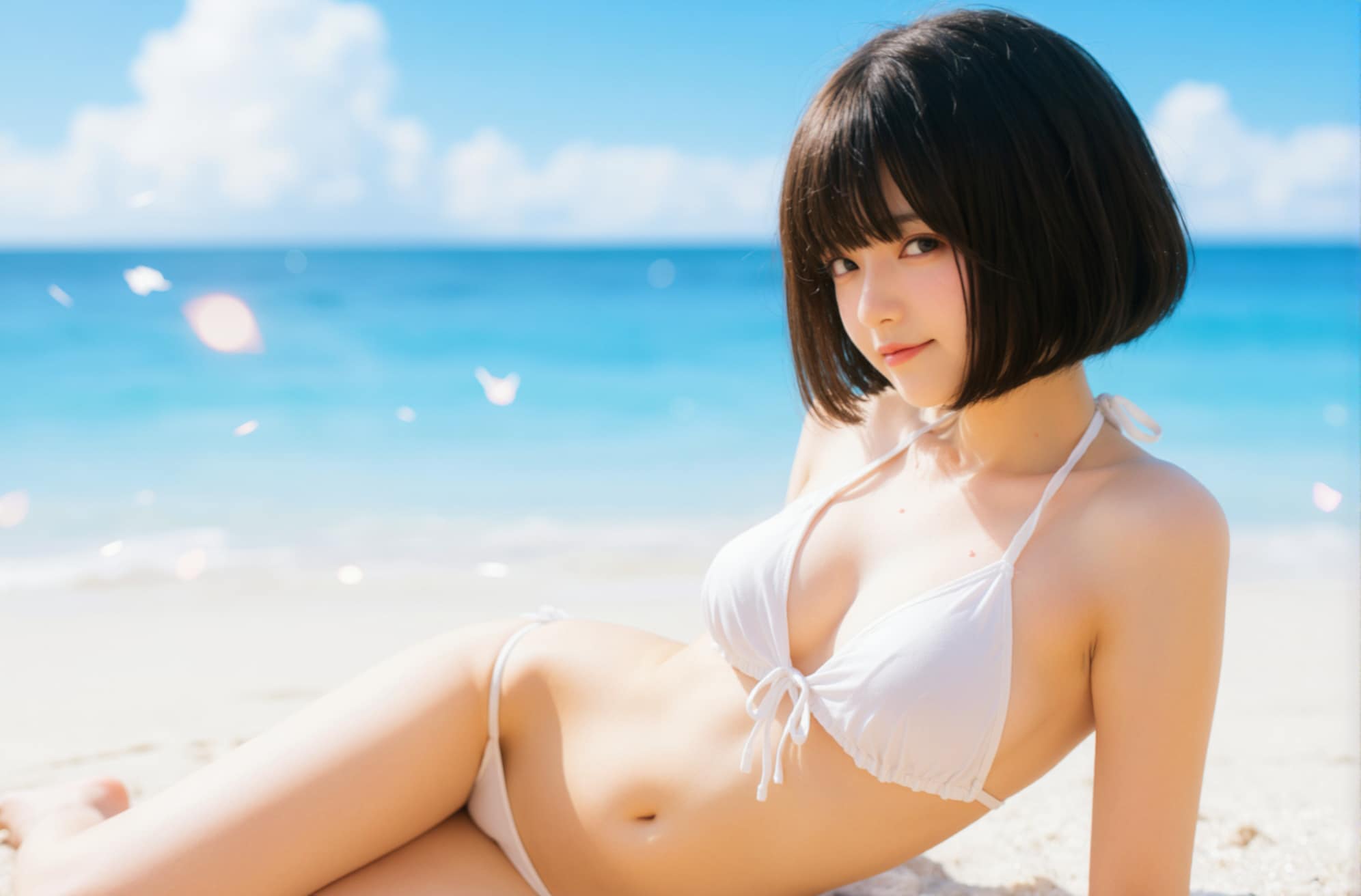 今日の水着！(黒髪栞Ver)