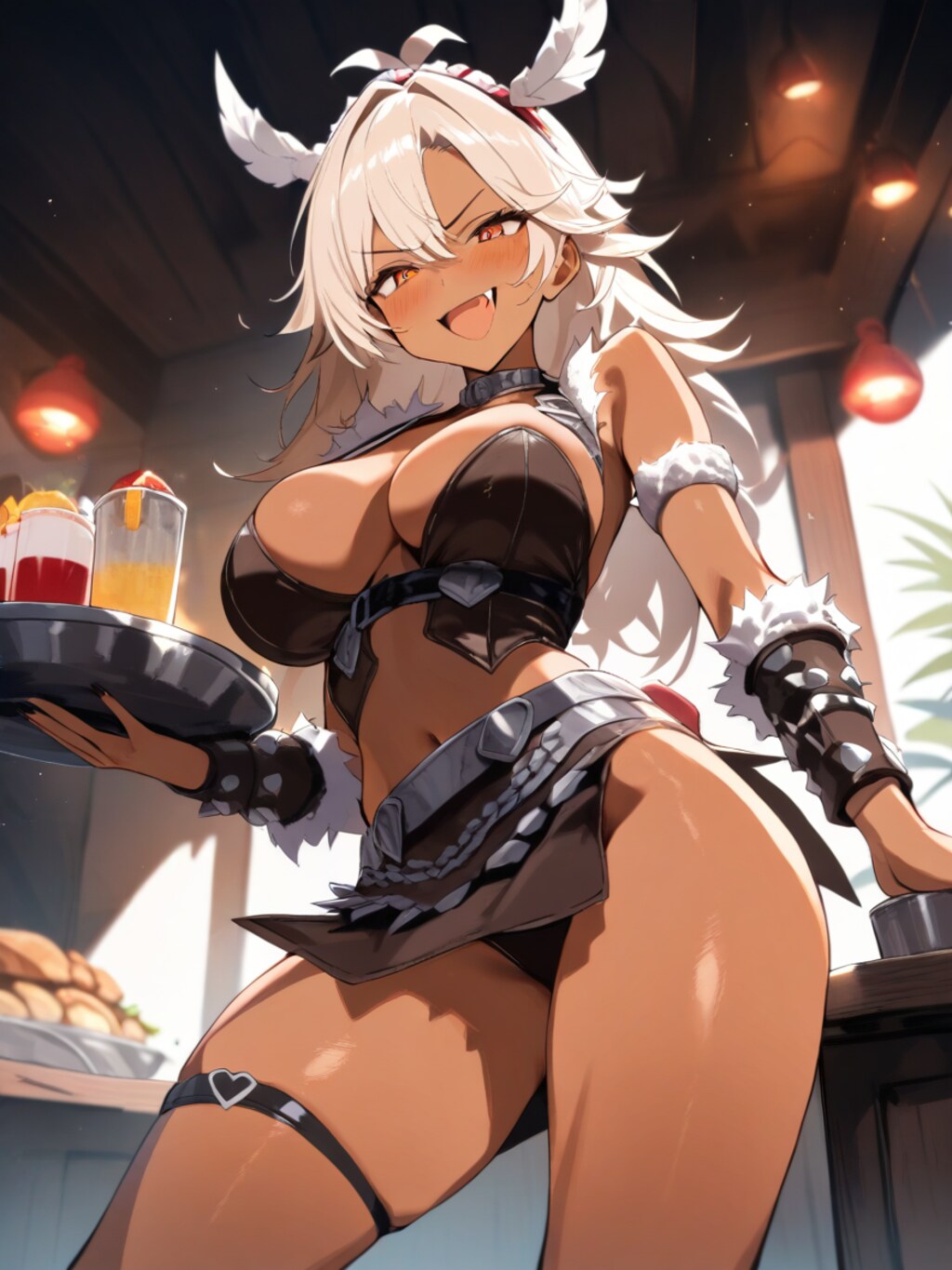 未開人ウェイトレス