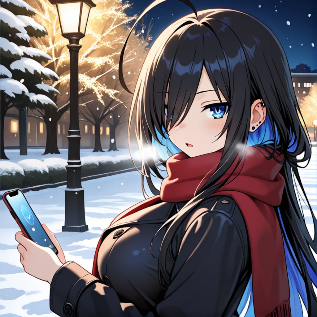 冬のボーイッシュ娘