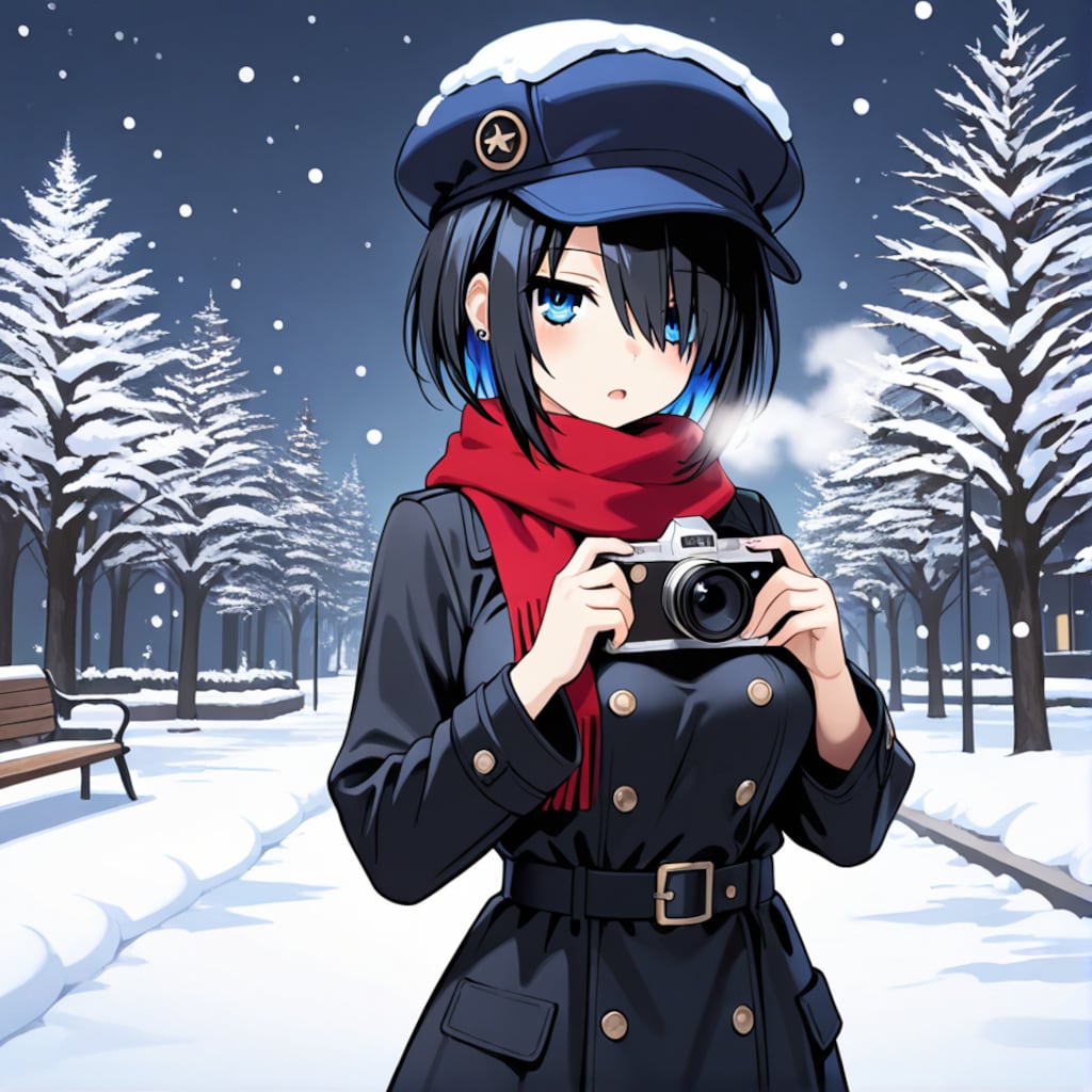 冬のボーイッシュ娘