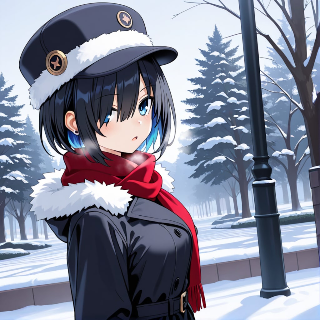 冬のボーイッシュ娘