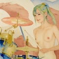 全裸楽器演奏（R-18イラスト）バンド系 3枚目