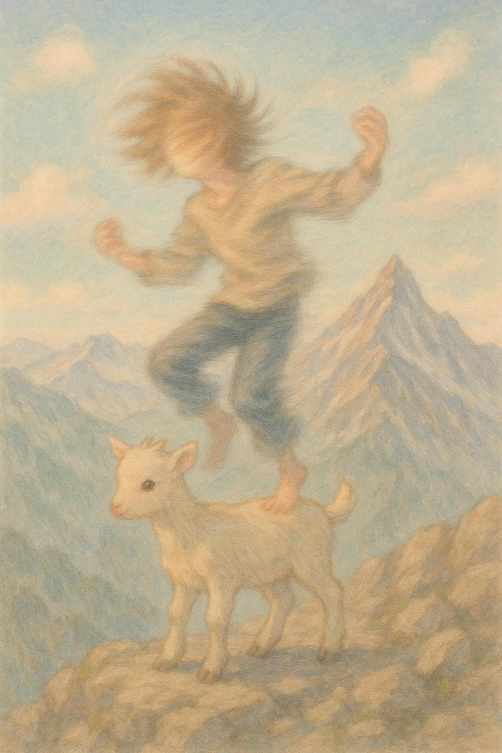 アルプス一万尺こやぎの上で