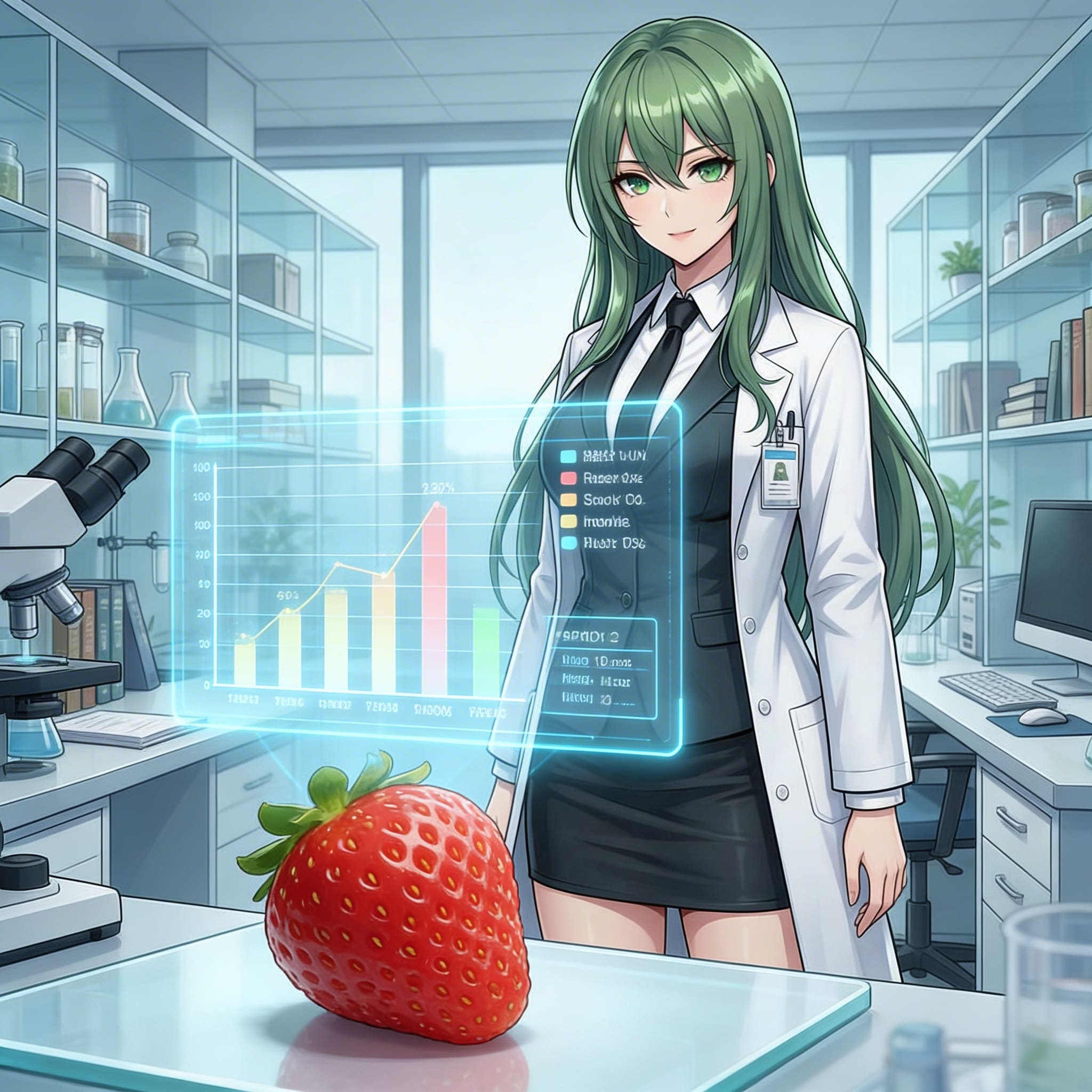 イチゴ改良中のエメルダ | の人気AIイラスト・グラビア