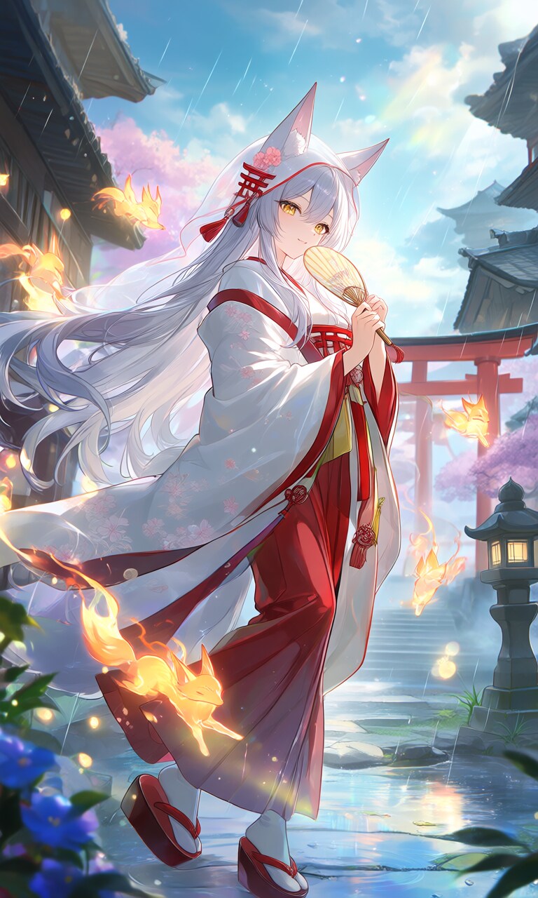 天気雨 | の人気AIイラスト・グラビア