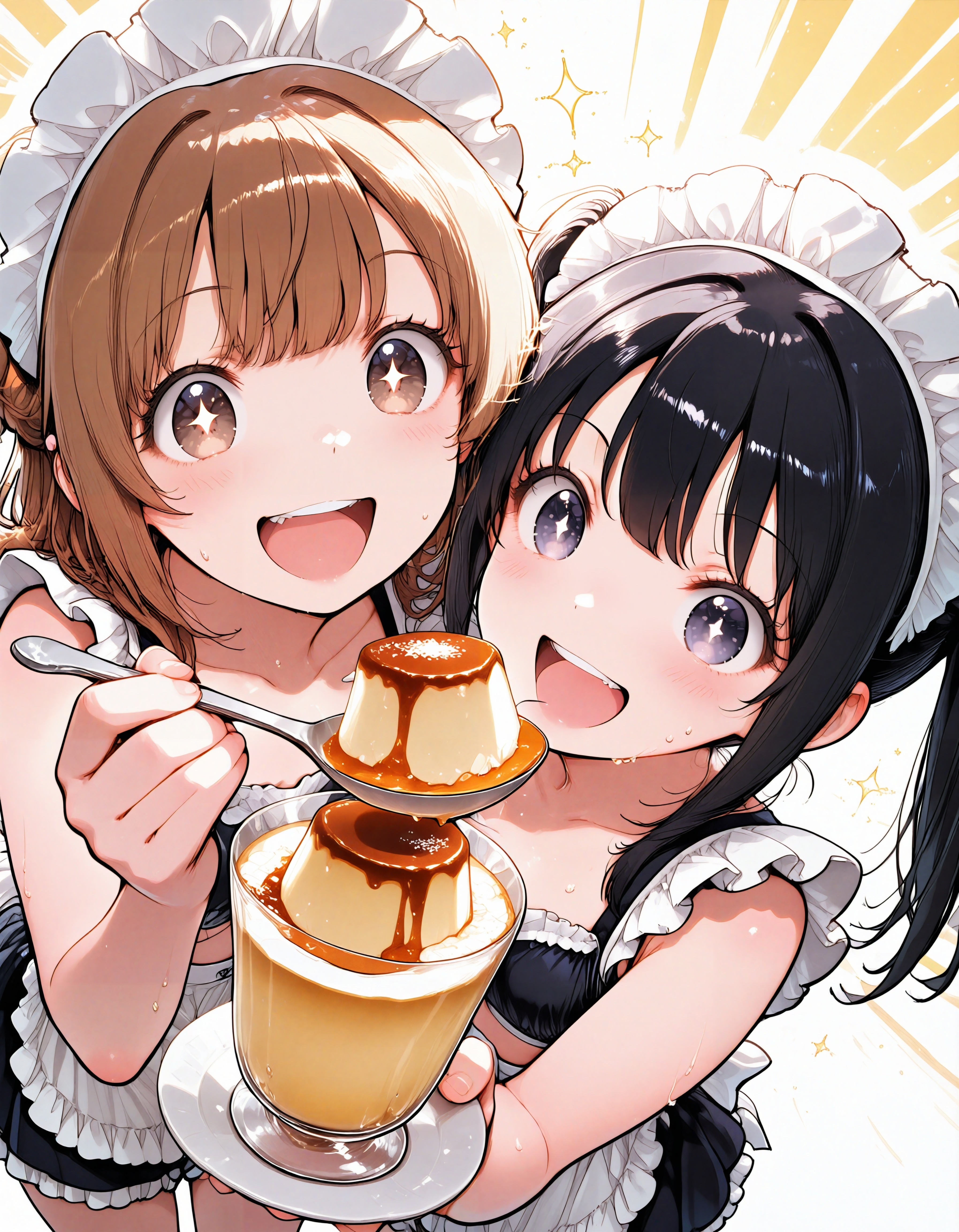 おはよう、朝からプリン！ | の人気AIイラスト・グラビア