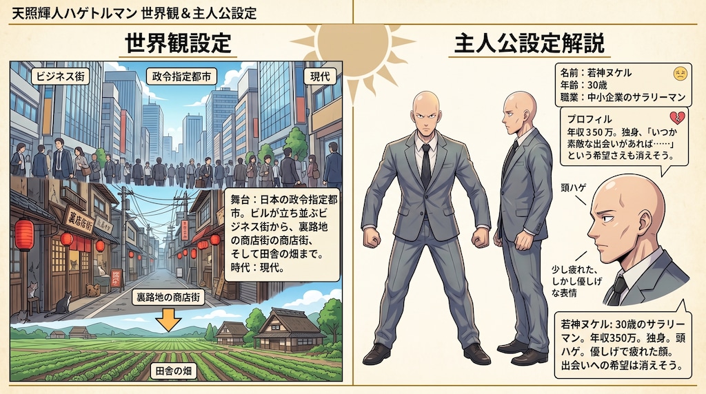 ３周年：２巻_設定資料-若神ヌケルとハゲトルマン