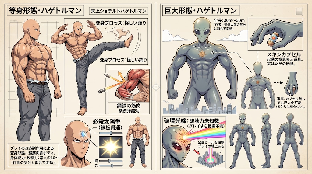 ３周年：２巻_設定資料-若神ヌケルとハゲトルマン