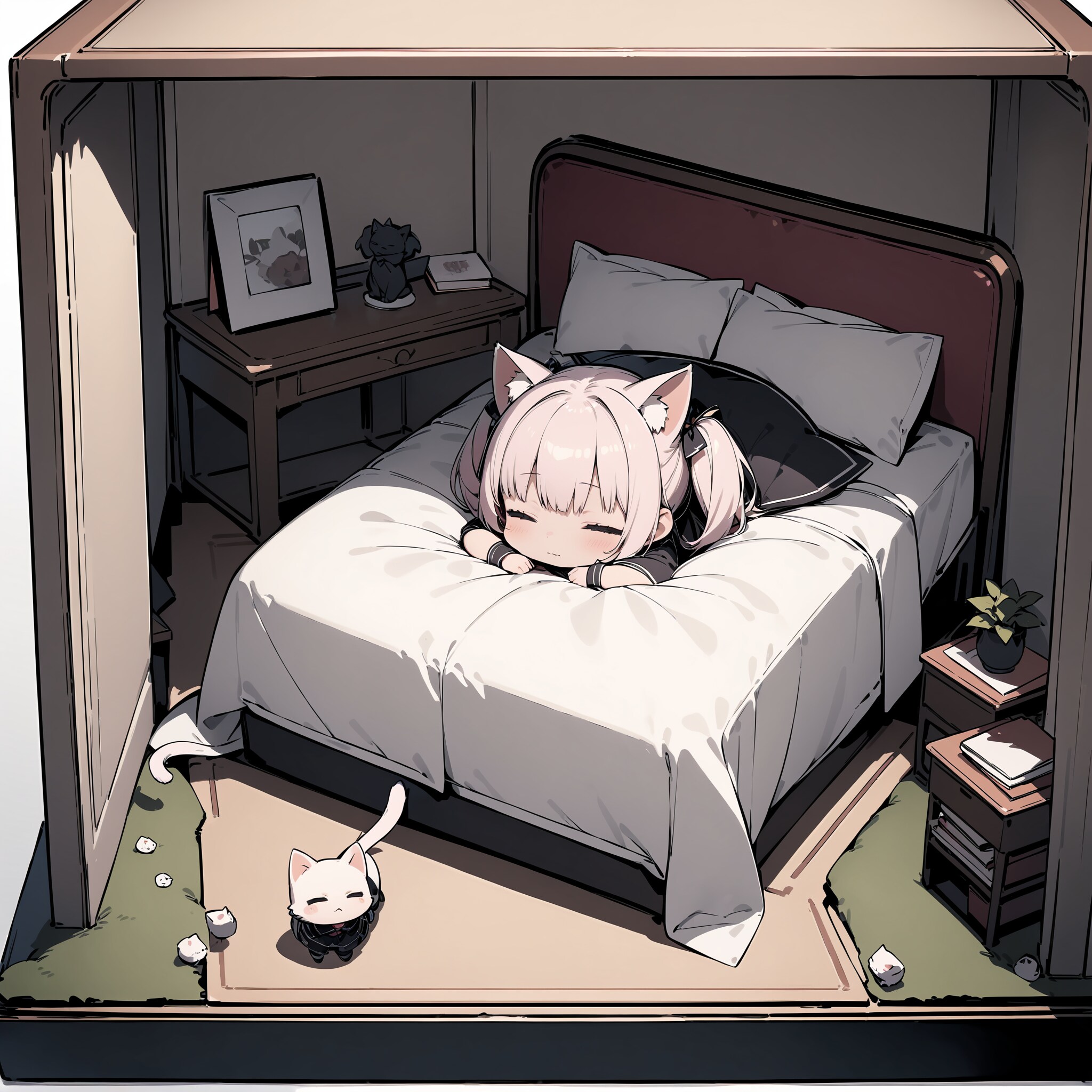 猫は狭い場所が好き