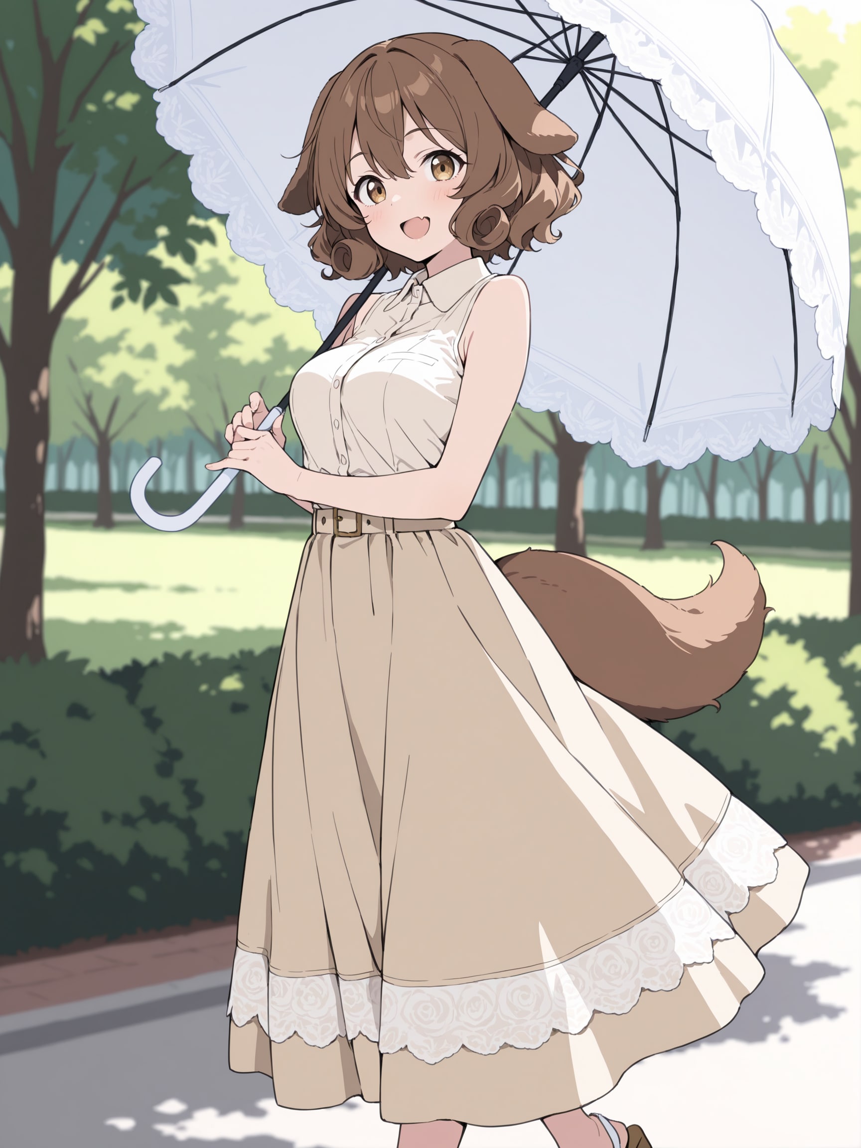 お散歩、薫ちゃん