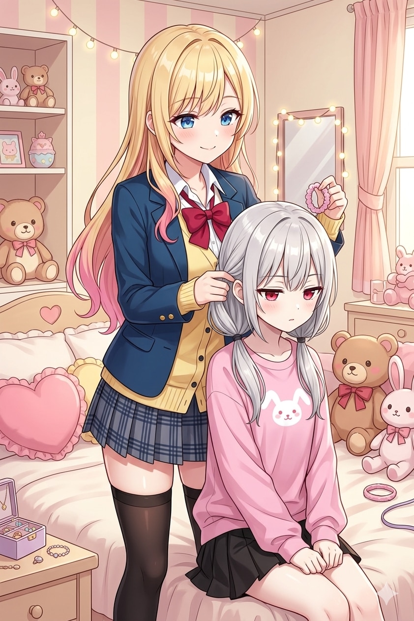 手ツインテの練習