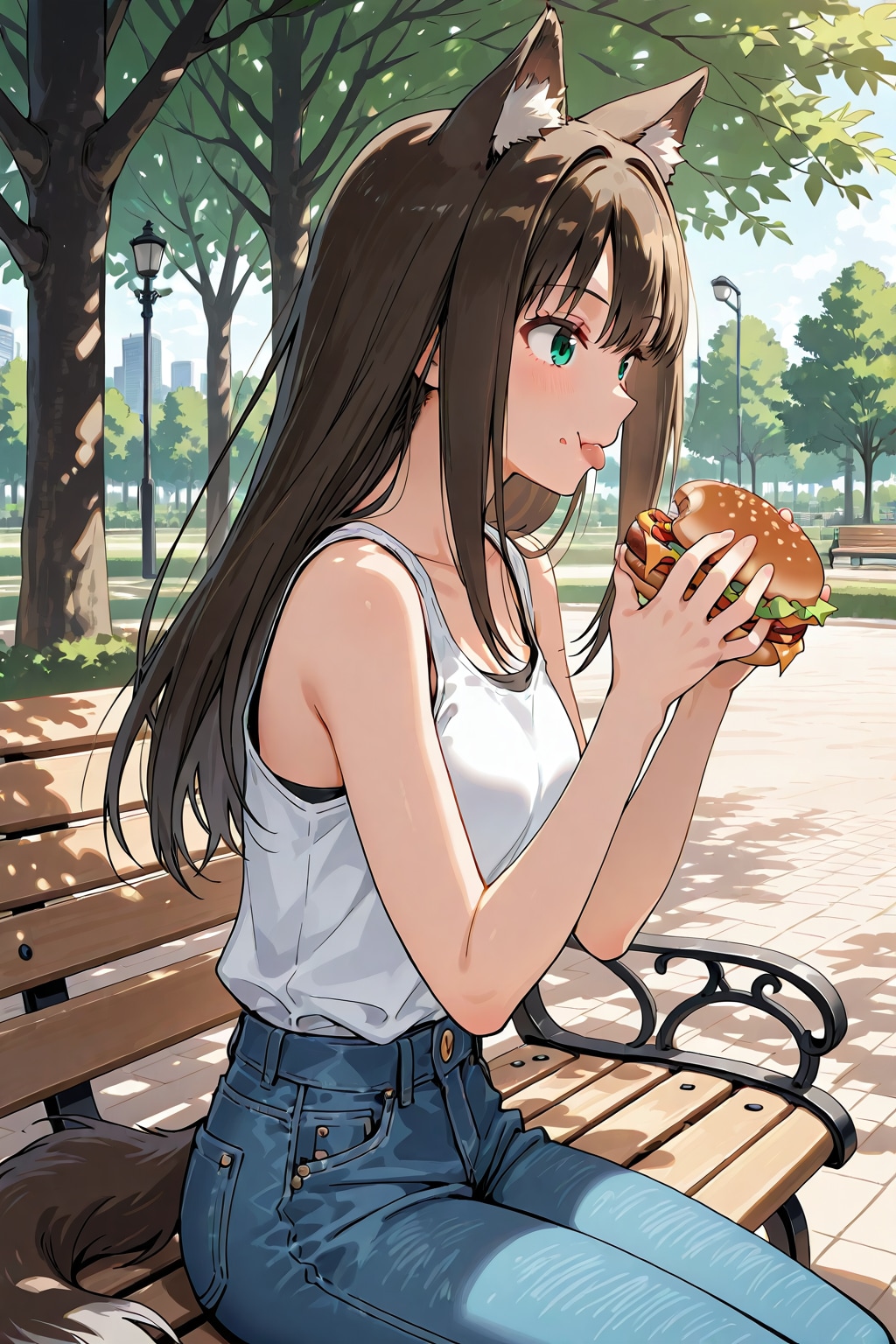 肉食獣の食事風景