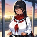 制服ニーソ水着お姉ちゃん 9枚目
