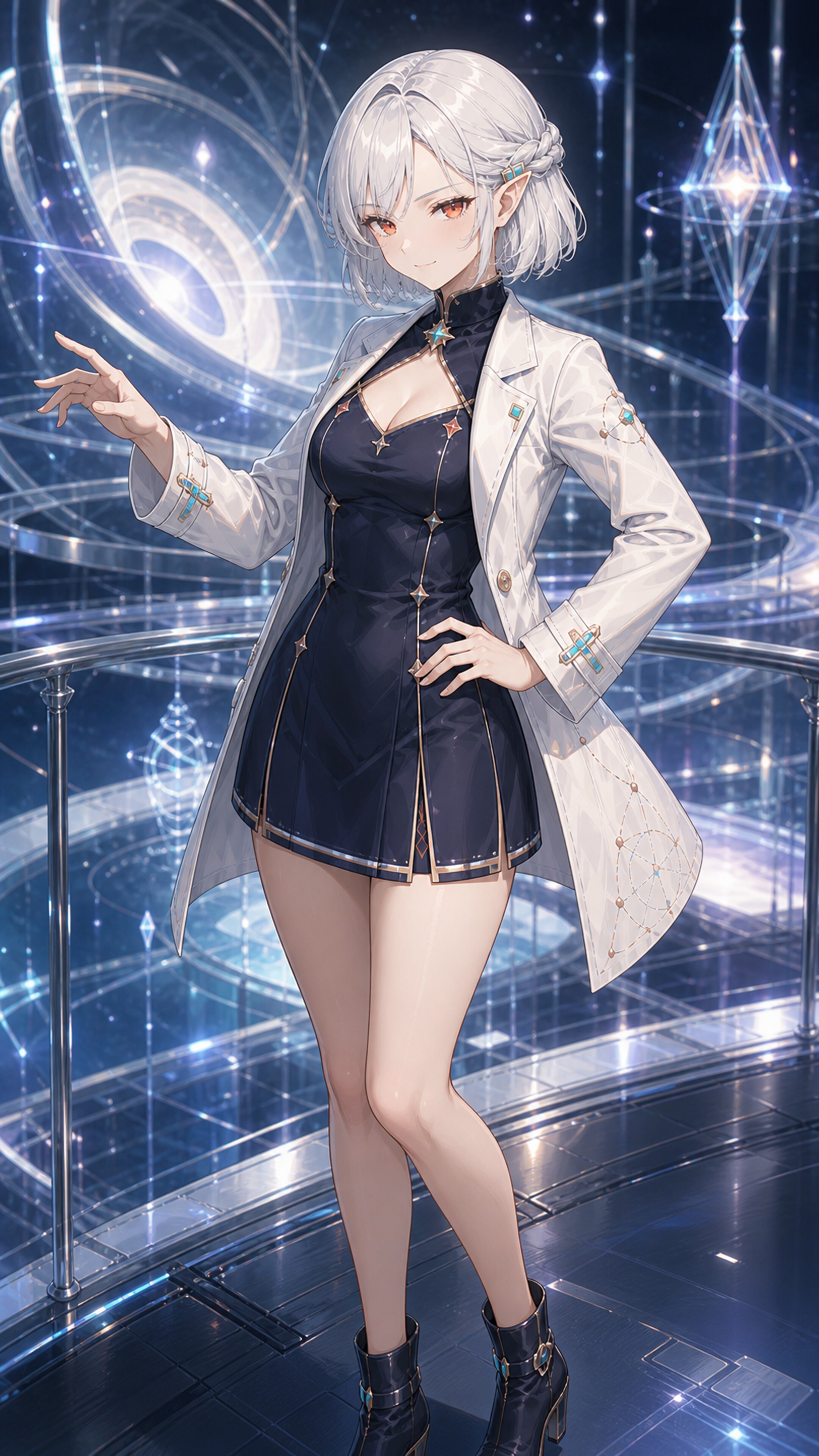 星環をほどく白銀の指 | の人気AIイラスト・グラビア