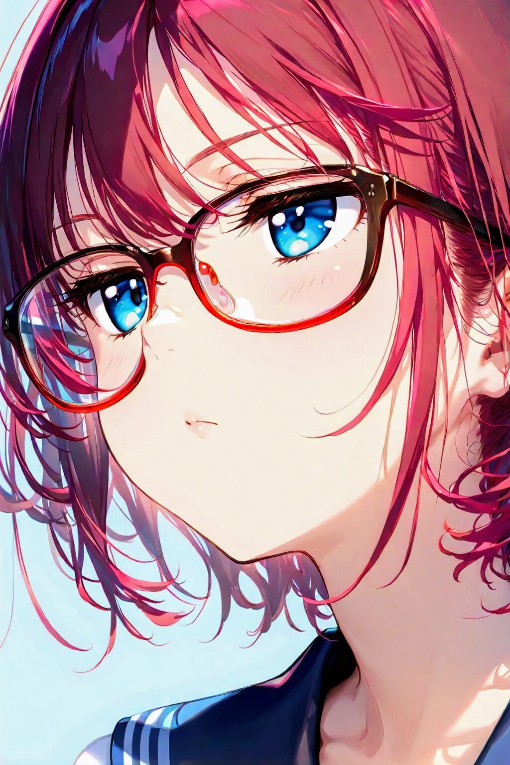 ジト目、うちのお姉やん👓️